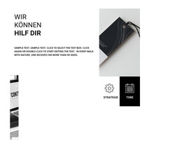 Markenbuchdesign - Responsive HTML-Vorlage