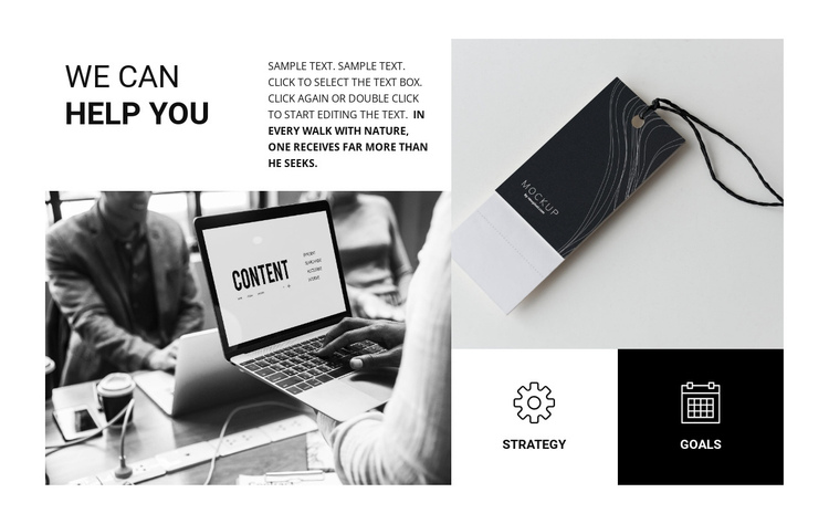 Brand book design One Page Template