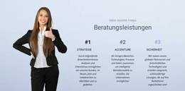 Unternehmensberatung - Bestes Website-Vorlagendesign