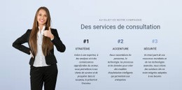 Services De Conseil Aux Entreprises - Drag And Drop HTML Builder