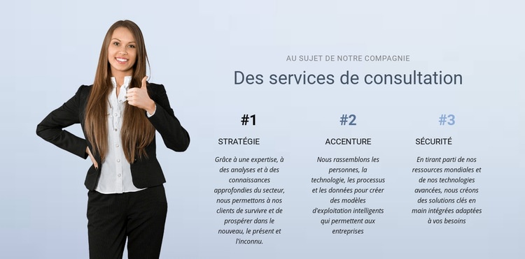 Services de conseil aux entreprises Créateur de site Web HTML