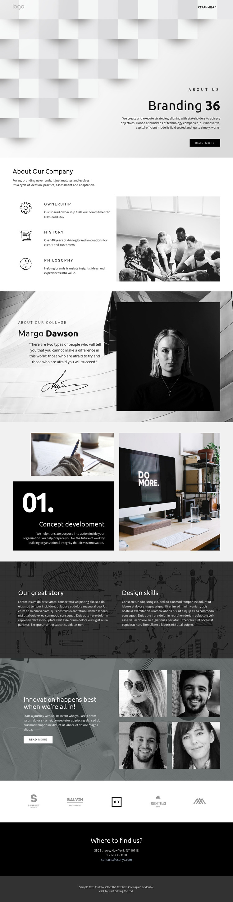Futuristic standout business Homepage Design