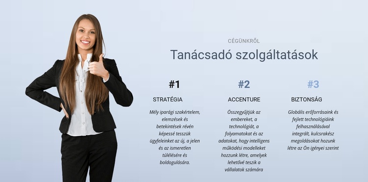 Üzleti tanácsadási szolgáltatások CSS sablon