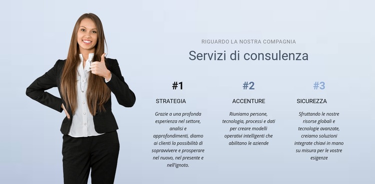 Servizi di consulenza aziendale Costruttore di siti web HTML