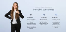 HTML5 Reattivo Per Servizi Di Consulenza Aziendale