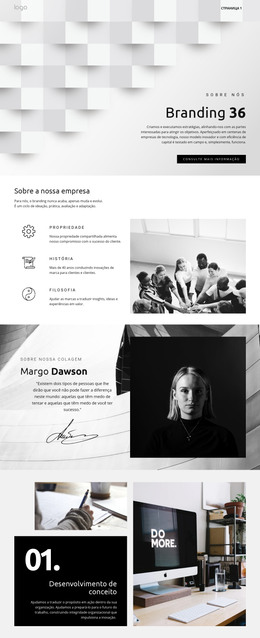 Web Design Para Negócio Futurista De Destaque