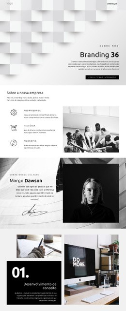 Página De Destino Mais Criativa Para Negócio Futurista De Destaque