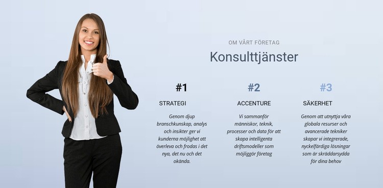 Affärsrådgivningstjänster HTML-mall