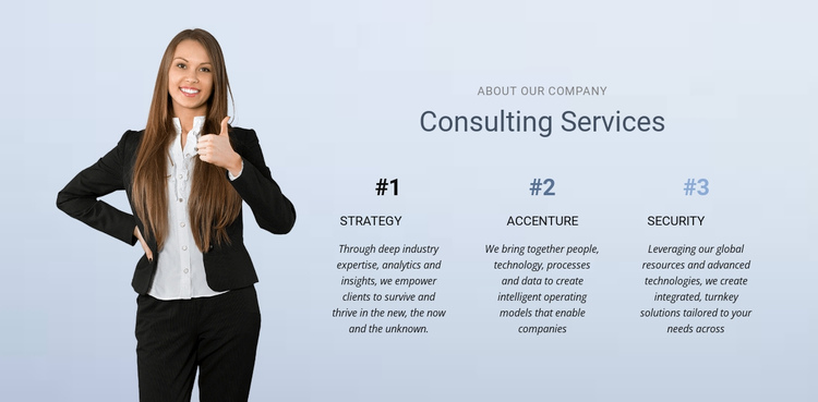 Business consulting services  Website Builder Software