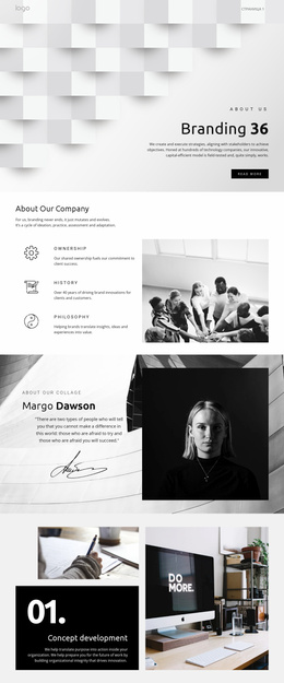 Futuristic Standout Business - Responsive Website Template