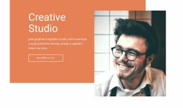 Kreativní Studio – Jednoduchá HTML Šablona