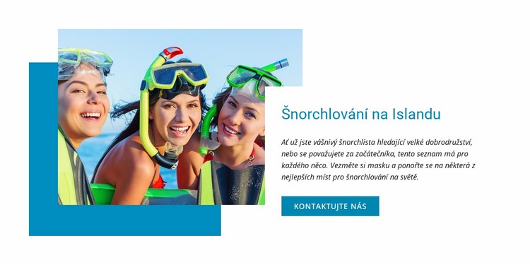  Kurz šnorchlování Šablona HTML