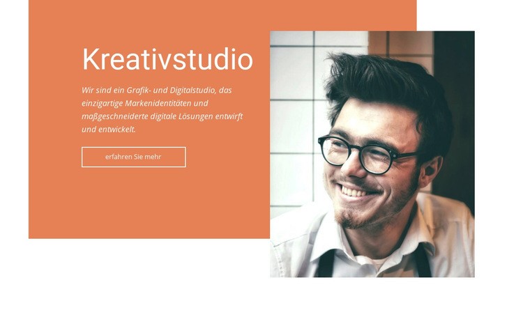 Kreativstudio Eine Seitenvorlage