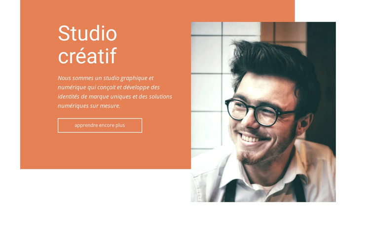 Studio de création Modèle HTML