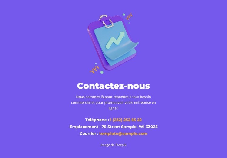 Commencez votre essai gratuit aujourd'hui Modèle HTML5