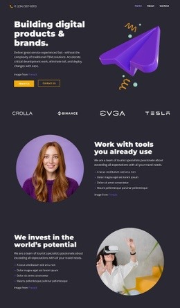 We invest - Html Code Example by Nicepage