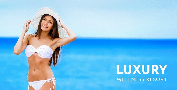 Luxus wellness üdülő Html Weboldal készítő