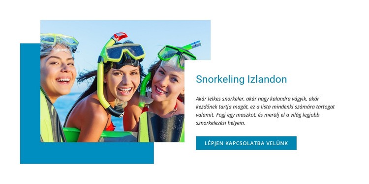  Snorkeling tanfolyam Weboldal tervezés
