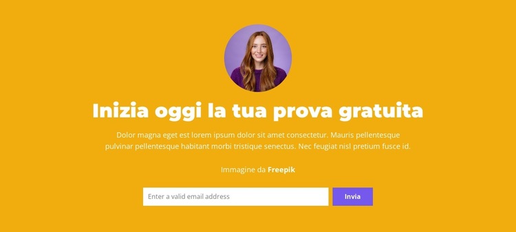 Senza la complessità Modello di sito Web