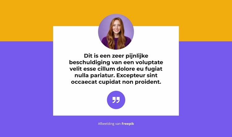 Mening van een expert Sjabloon