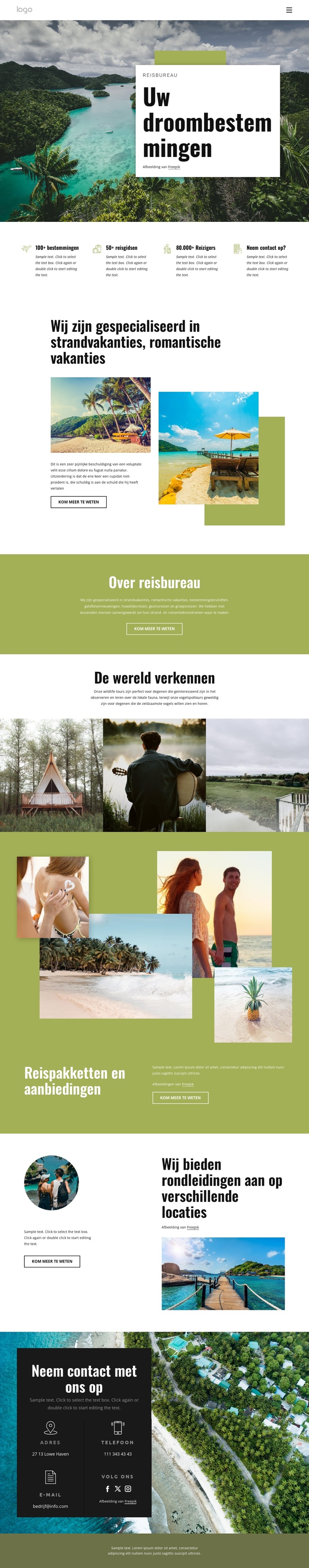 Plan uw perfecte vakantie WordPress-thema