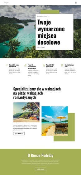 Zaplanuj Idealne Wakacje - Responsywny Szablon HTML5