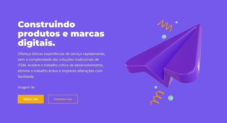 Produtos de construção Design do site