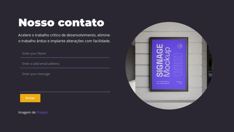 Confiável pelos usuários Design do site