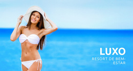 Resort De Bem-Estar De Luxo - Tema WordPress Personalizado