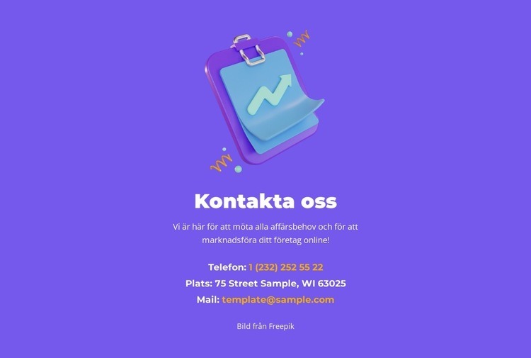 Starta din kostnadsfria provperiod idag HTML-mall