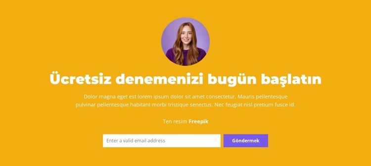 Karmaşıklık olmadan CSS Şablonu