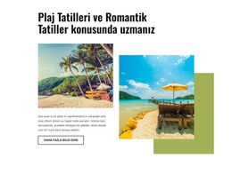 Plaj Tatillerinde Uzmanız - HTML Şablonu Indirme