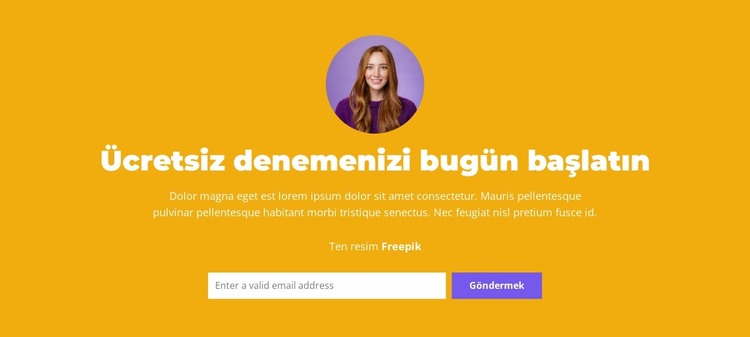 Karmaşıklık olmadan HTML Şablonu