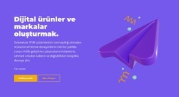 Yapı Ürünleri Için Çok Amaçlı Tek Sayfalık Şablon