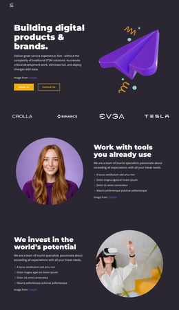 We Invest - Landing Page