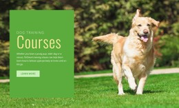 Obedience Training For Dogs Basic Html Template With CSS