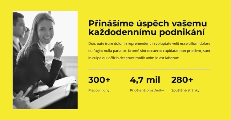 Vedeme úspěch do každodenního podnikání Šablona