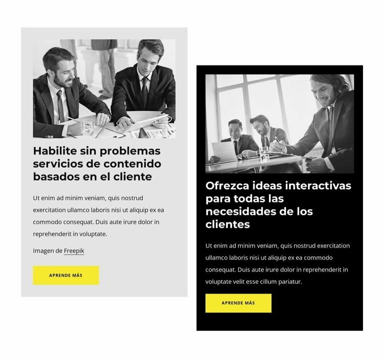 Explora nuestras ofertas Creador de sitios web HTML