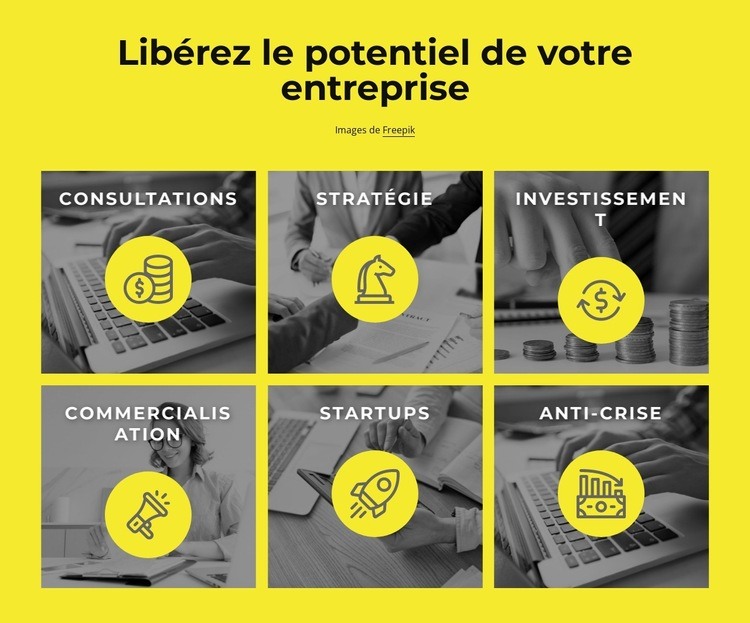 Libérez votre potentiel commercial Conception de site Web