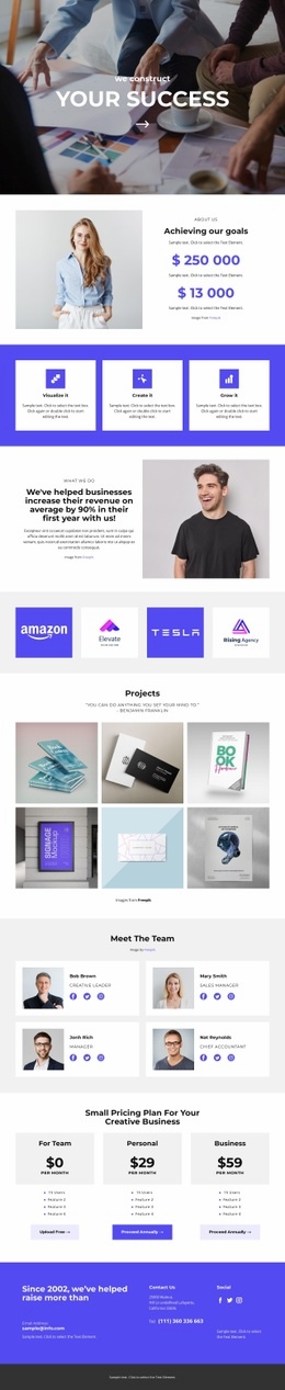 Personal website - Html Code Example by Nicepage