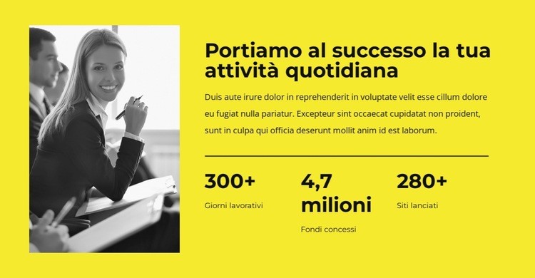 Guidiamo il successo nelle attività quotidiane Pagina di destinazione