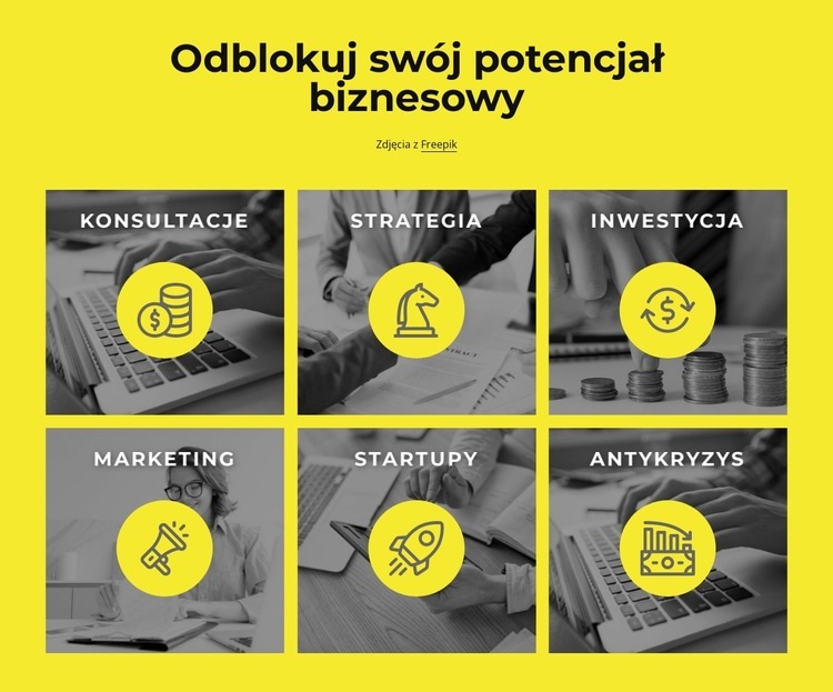 Odblokuj swój potencjał biznesowy Szablon