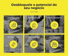 Desbloqueie O Potencial Do Seu Negócio - Melhor Modelo De Uma Página