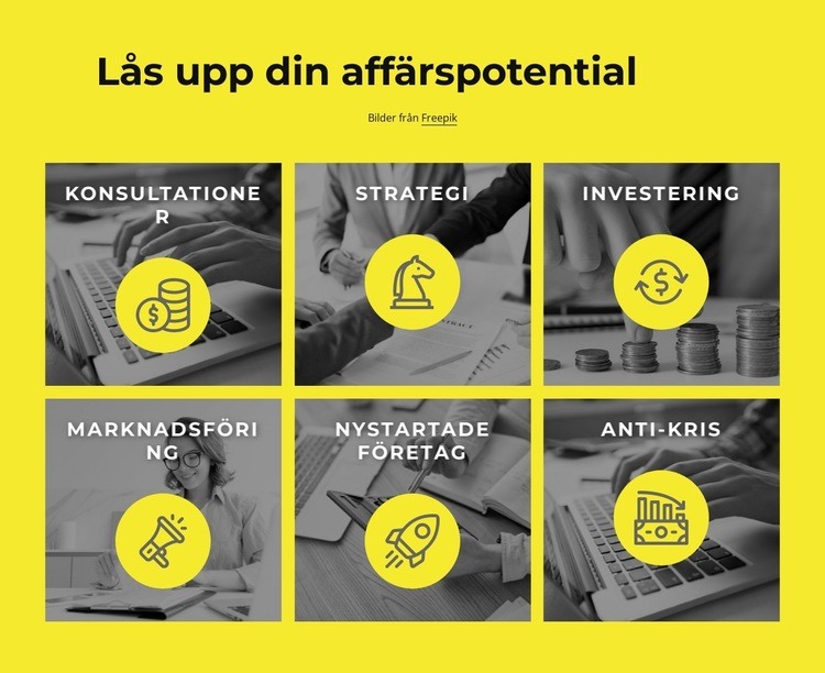 Lås upp din affärspotential CSS -mall