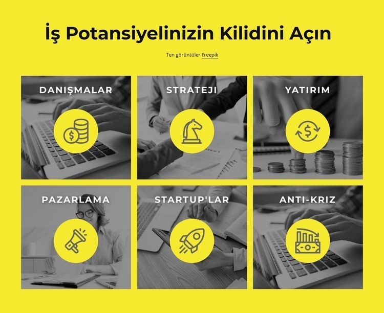 İş potansiyelinizin kilidini açın Html Web Sitesi Oluşturucu