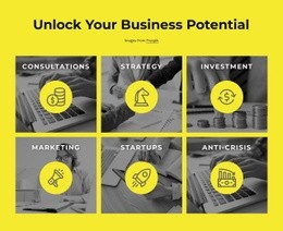 Unlock Your Business Potential Drop Page