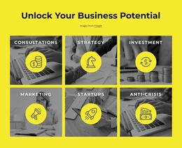 Unlock Your Business Potential - Website Template