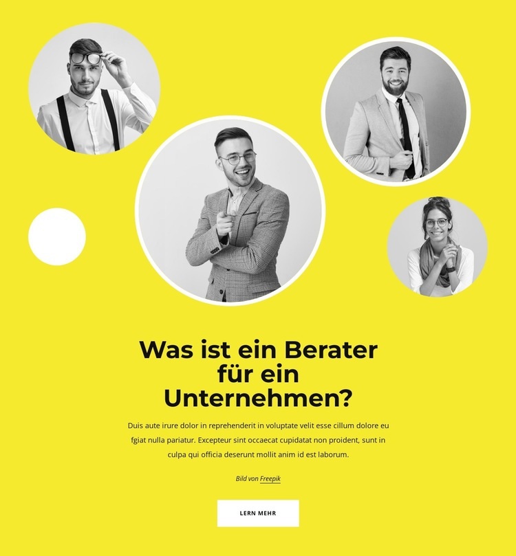 Partnerschaftlich zum Erfolg HTML Website Builder