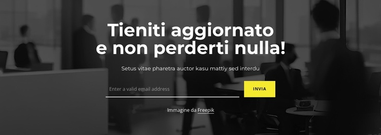 Tieniti aggiornato Tema WordPress