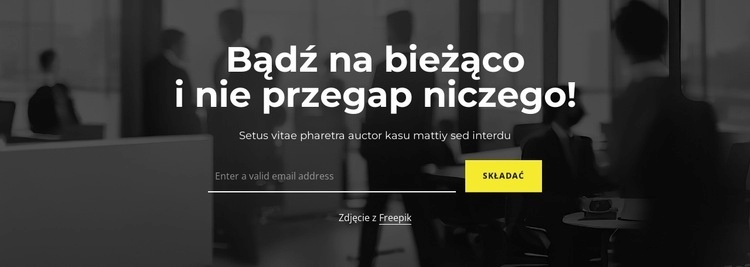 Bądź na bieżąco Wstęp